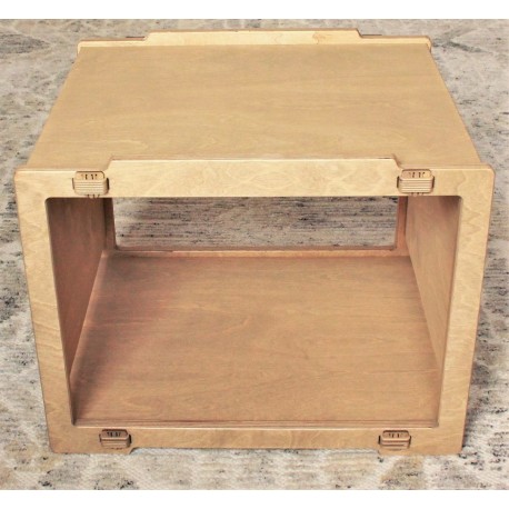Cube de rangement modulable bois naturel L50-H40-P40