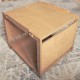 Cube de rangement bois ciré chêne naturel L50-H40-P40
