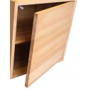 Porte seule pour cube de rangement avec étagère en bois de hêtre massif huilé.