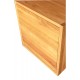Porte seule pour cube de rangement avec étagère en bois de chêne massif  huilé