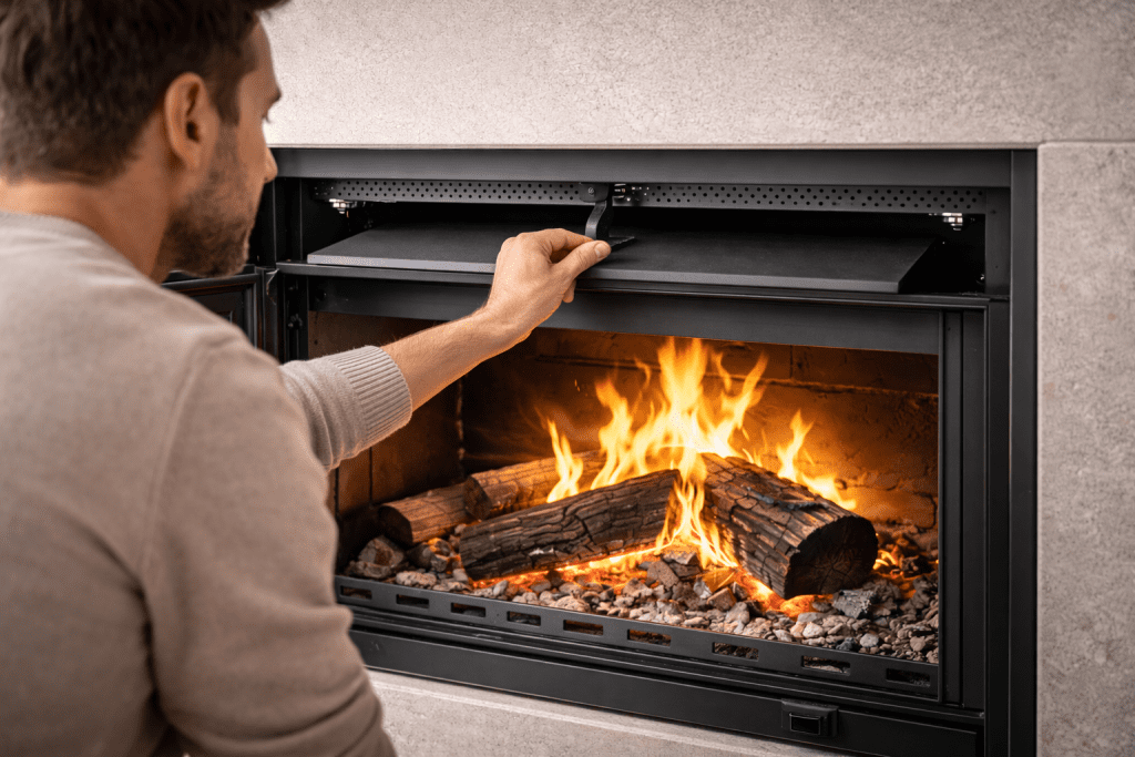 clapet d'insert ouvert