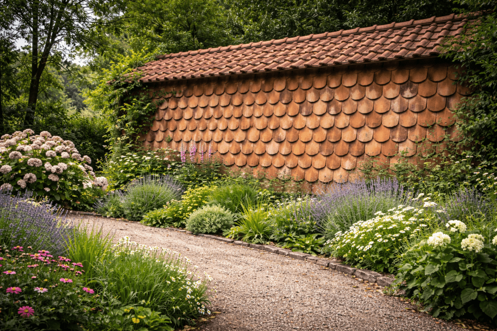 mur en tuile rénové