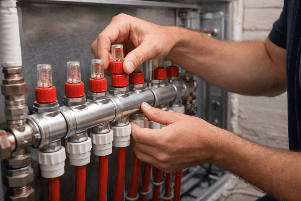 réglage du débitmètre