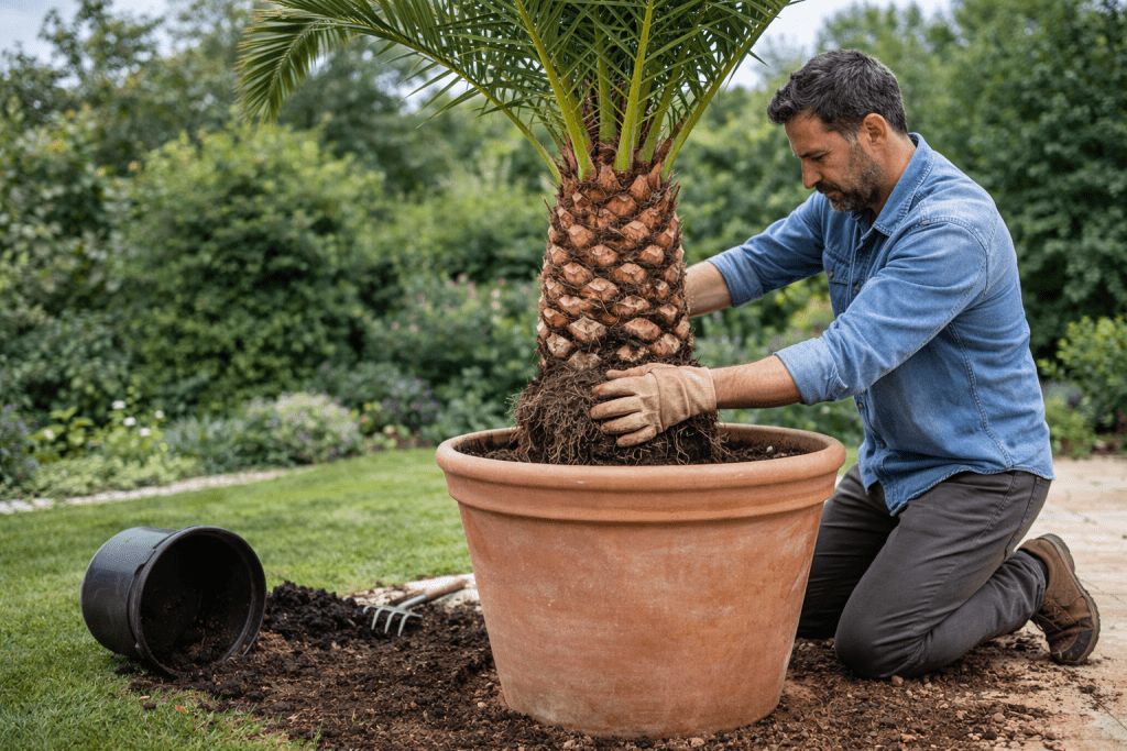 rempoter un Phoenix Canariensis en pot