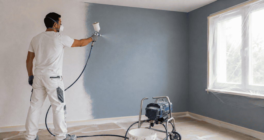 peinture au pistolet